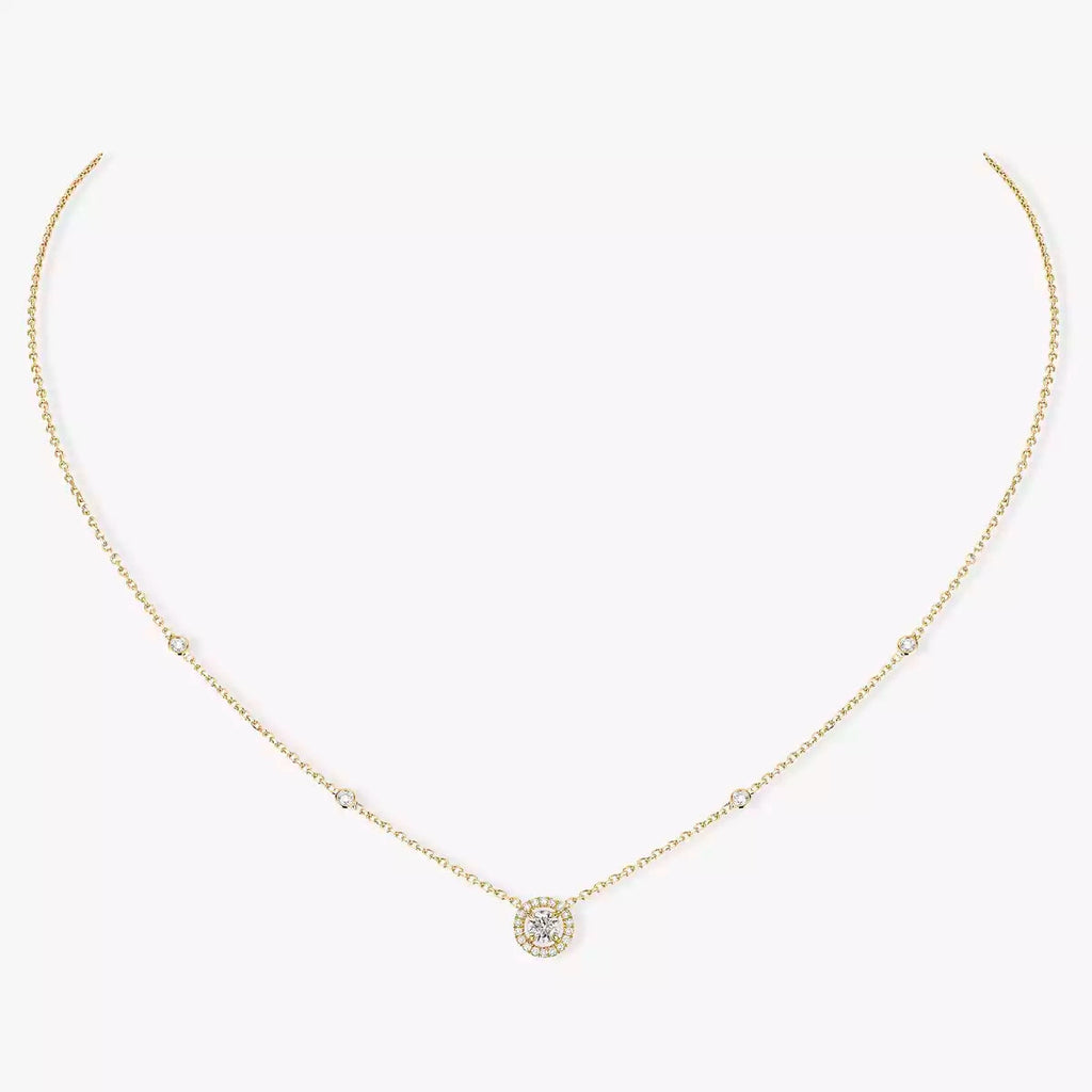 [LUXE]Diamond Necklace 0,20ct Brilliant Shape Joy