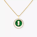 [LUXE]Lucky Move Diamond Necklace in Rose Gold and White Mother-of-Pearl