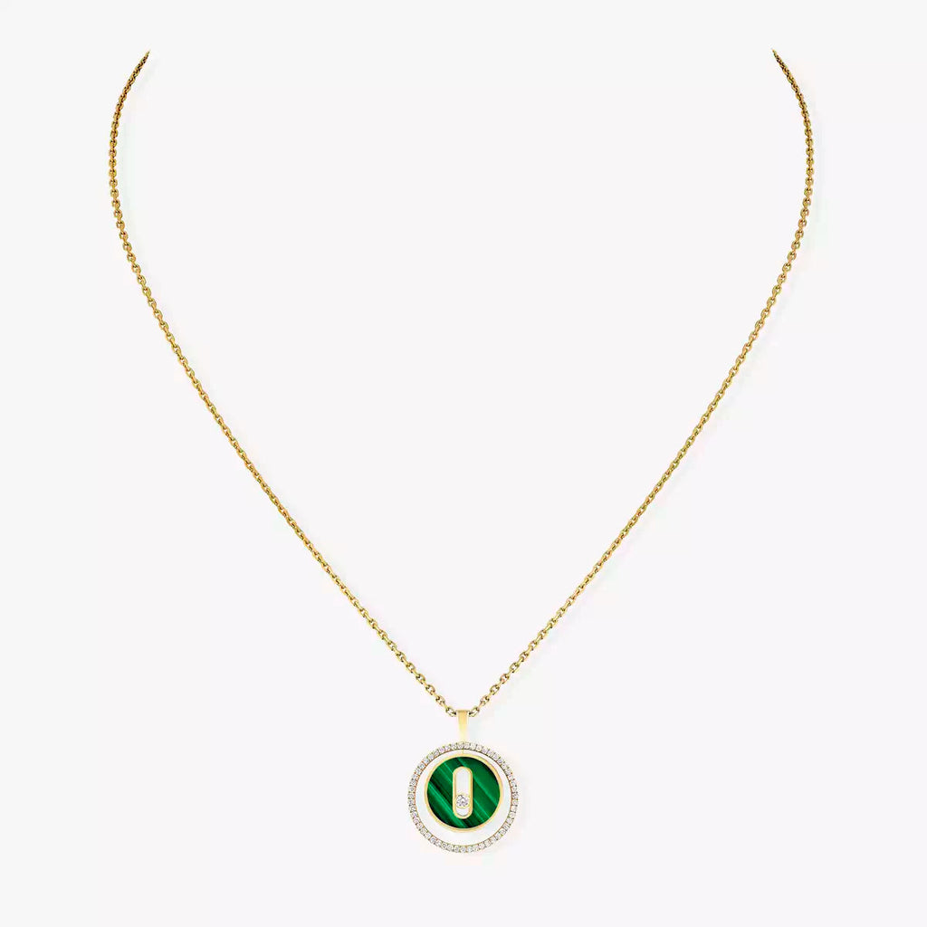 [LUXE]Lucky Move Diamond Necklace in Rose Gold and White Mother-of-Pearl