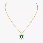 [LUXE]Lucky Move Diamond Necklace in Rose Gold and White Mother-of-Pearl