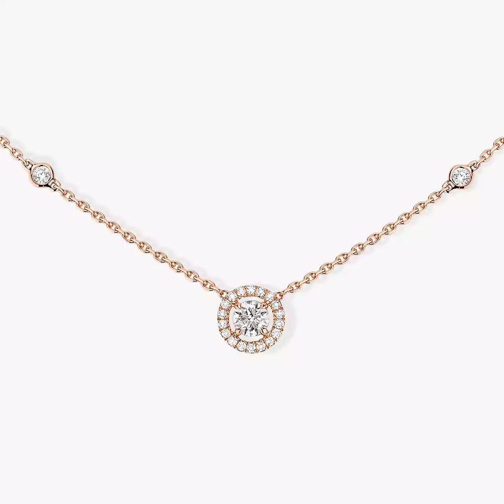 [LUXE]Diamond Necklace 0,20ct Brilliant Shape Joy
