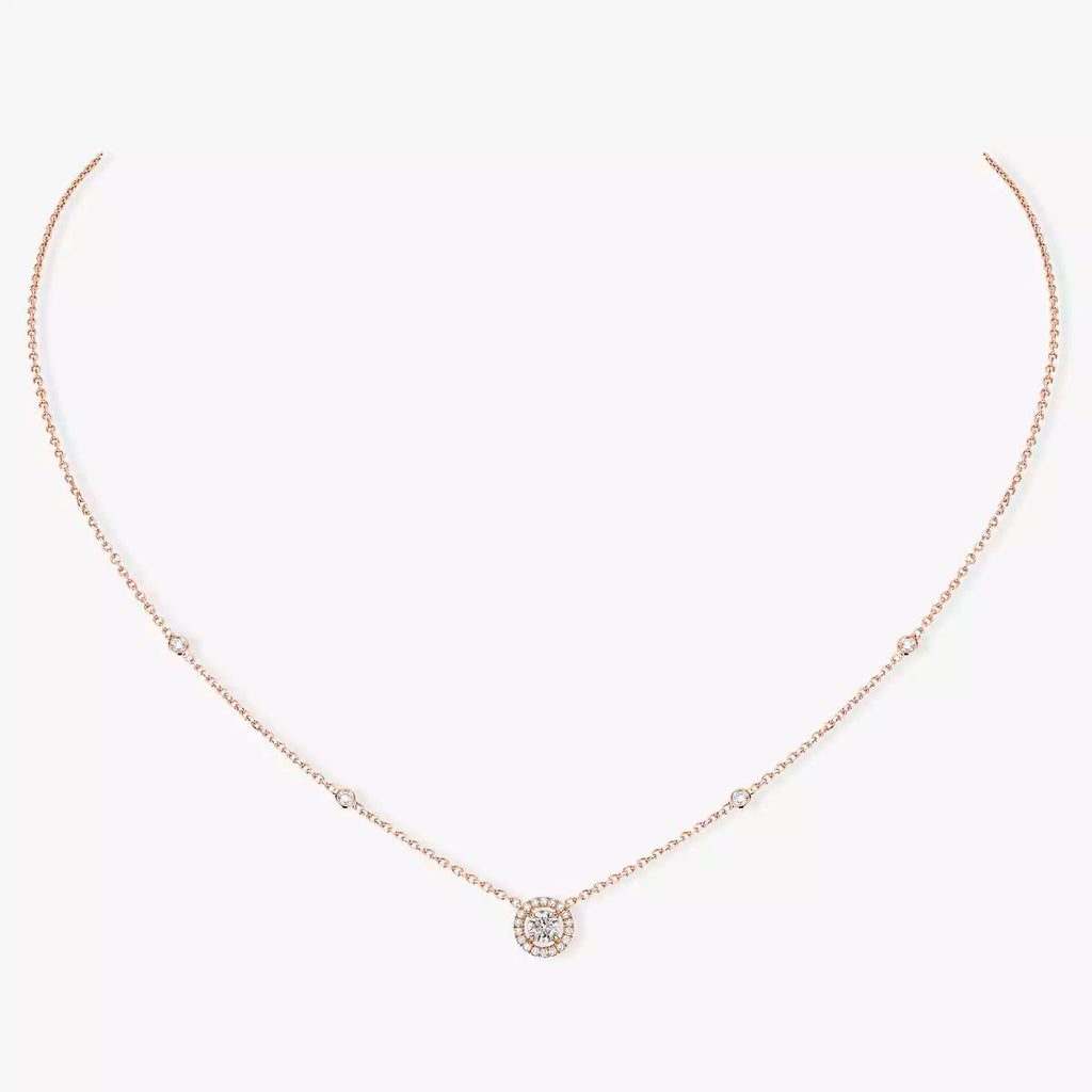 [LUXE]Diamond Necklace 0,20ct Brilliant Shape Joy