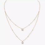 [LUXE]Diamond Necklace My Twin 2 Rows