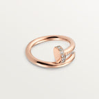 [Luxe Jewelry]JUSTE RING 2.6MM HALF DIAMOND