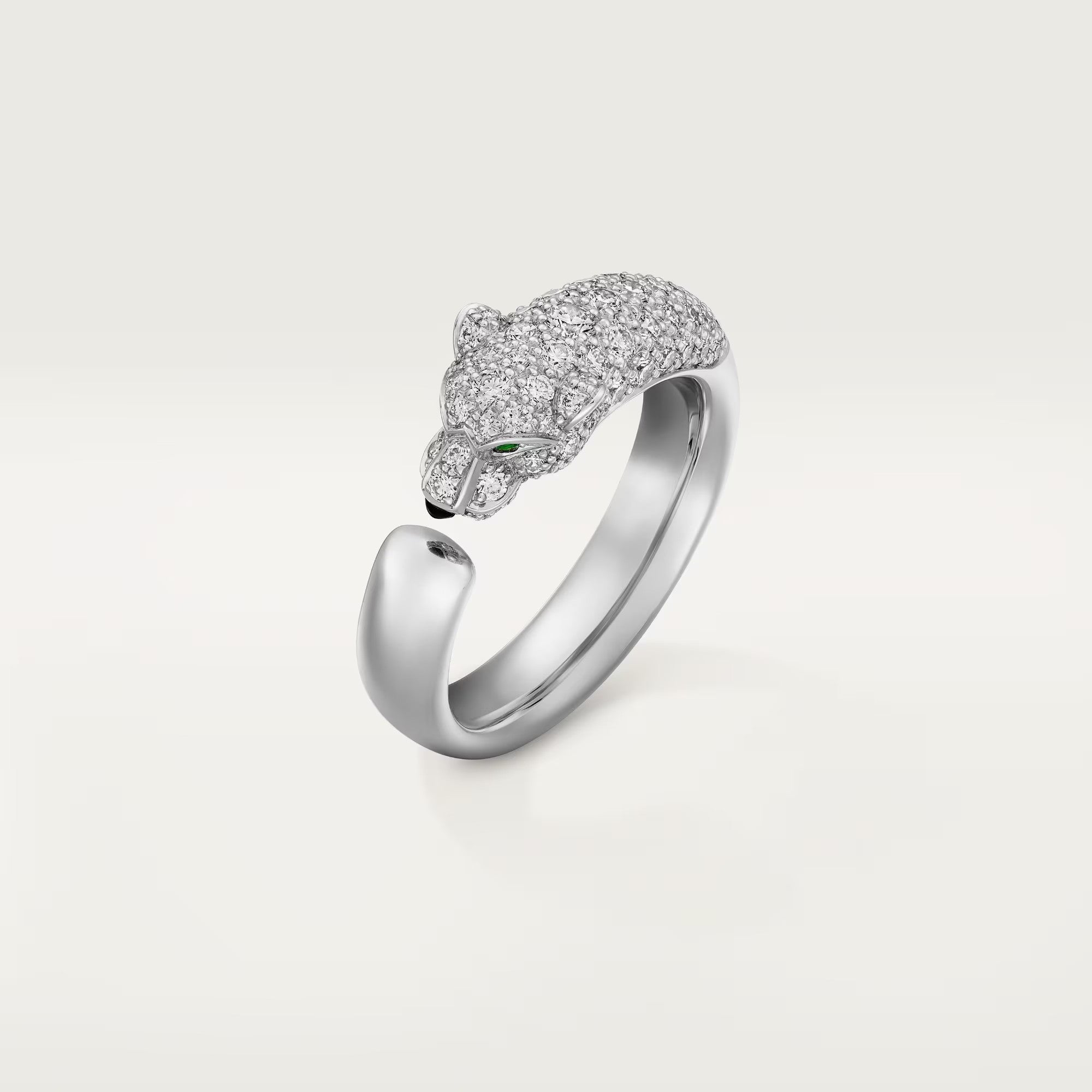 [Luxe Jewelry]PANTHERE HALF DIAMOND SMALL RING