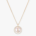 [LUXE]LUCKY MOVE MM NACRE BLANCHE DIAMOND NECKLACE