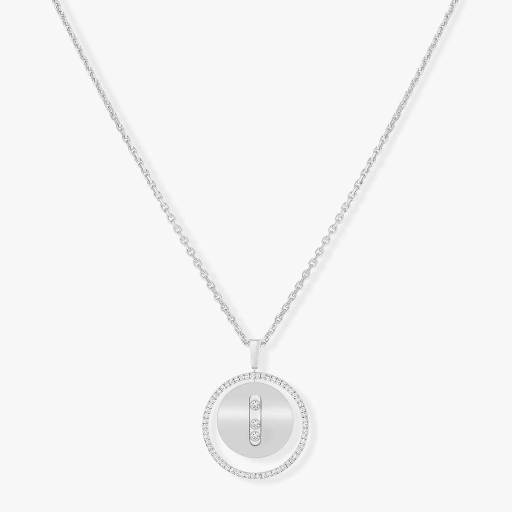[LUXE]LUCKY MOVE MM SILVER DIAMOND NECKLACE