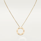 [Luxe Jewelry]LOVE NECKLACE 16MM 3 DIAMONDS