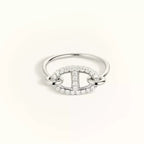 [Luxe]BAGUE RONDE PETITE ARGENT DIAMANT