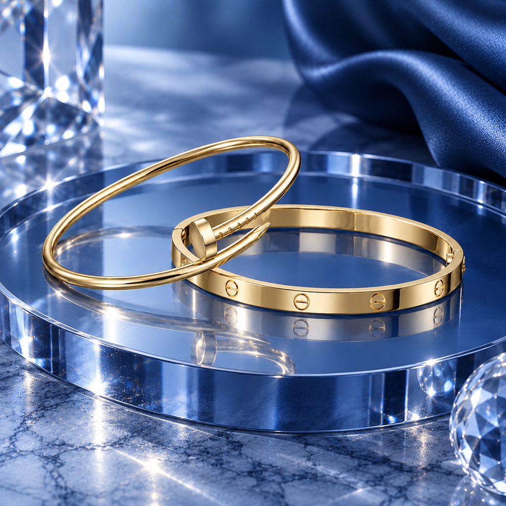 [LUXE] LOVE & JUSTE Classic Bracelet Stack Set