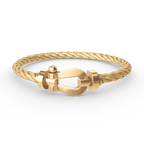 [Luxe]FORCE LARGE HORSESHOE NO DIAMOND BRACELET GOLD
