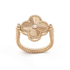 [Luxe]CLOVER RIVERSIBLE PINK GOLD RING