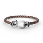 [Luxe]FORCE LARGE HORSESHOE BLACK DIAMOND BRACELET SILVER