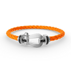 [Luxe]FORCE LARGE HORSESHOE BLACK DIAMOND BRACELET SILVER