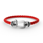 [Luxe]FORCE LARGE HORSESHOE BLACK DIAMOND BRACELET SILVER