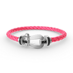 [Luxe]FORCE LARGE HORSESHOE BLACK DIAMOND BRACELET SILVER