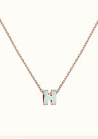 [Luxe]POP H ライトブルーネックレス