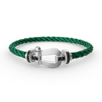 [Luxe]FORCE LARGE HORSESHOE BLACK DIAMOND BRACELET SILVER
