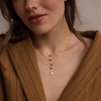 Custom Cut Birthstone Necklace