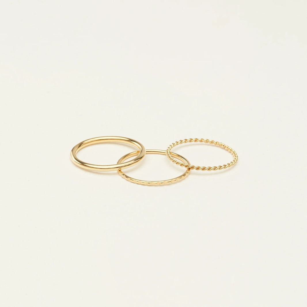 Thin Stacking Rings Set