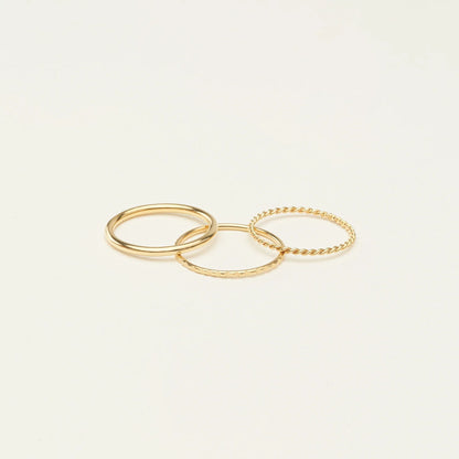 Thin Stacking Rings Set