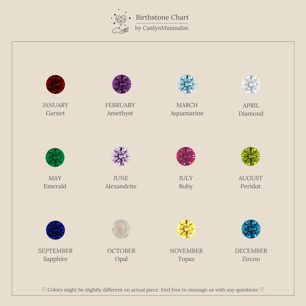 Princess Cut Birthstone Huggies