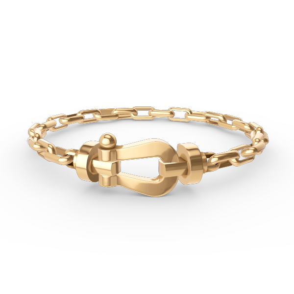 [Luxe]FORCE ラージホースシュークラスプメタルブレスレット