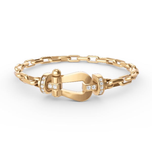 [Luxe]FORCE ラージホースシュークラスプメタルブレスレット