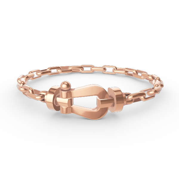 [Luxe]FORCE ラージホースシュークラスプメタルブレスレット