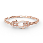 [Luxe]FORCE LARGE HORSESHOE CLASP  METAL BRACELET