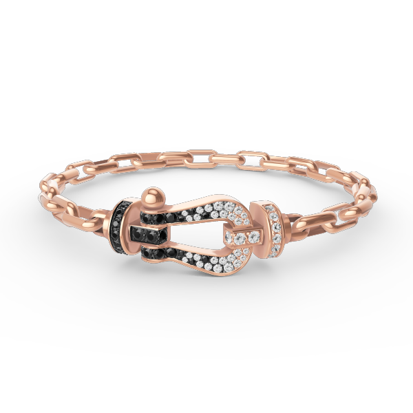 [Luxe]FORCE ラージホースシュークラスプメタルブレスレット