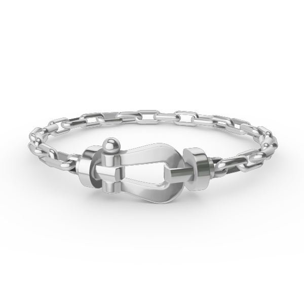 [Luxe]FORCE ラージホースシュークラスプメタルブレスレット