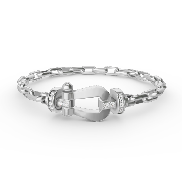 [Luxe]FORCE ラージホースシュークラスプメタルブレスレット