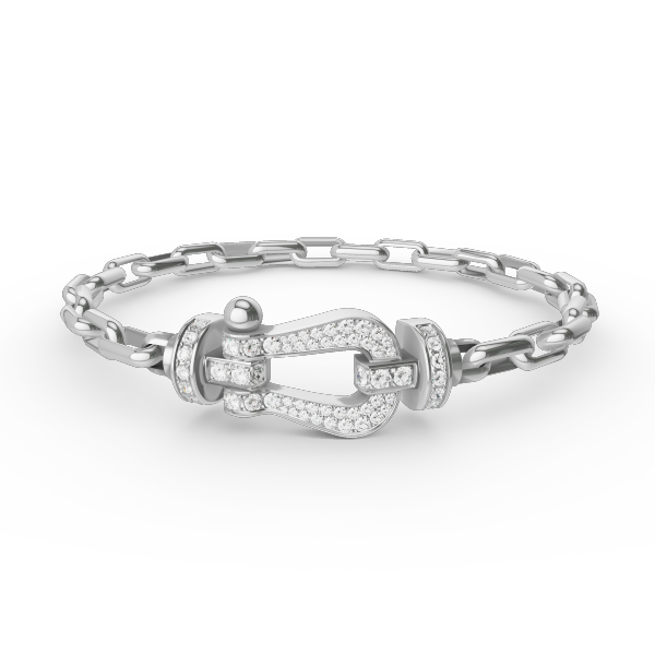 [Luxe]FORCE ラージホースシュークラスプメタルブレスレット