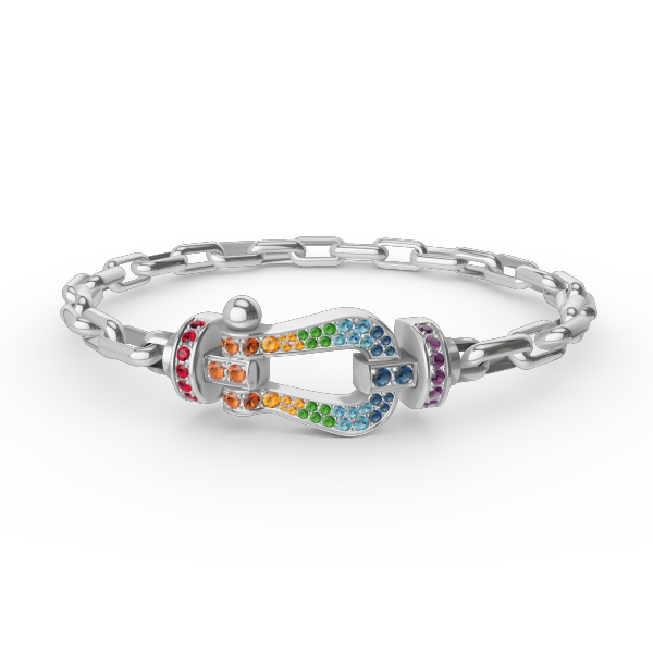 [Luxe]FORCE ラージホースシュークラスプメタルブレスレット