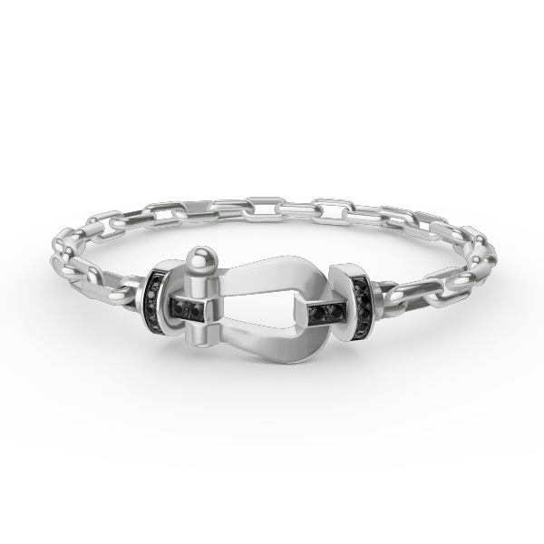 [Luxe]FORCE ラージホースシュークラスプメタルブレスレット