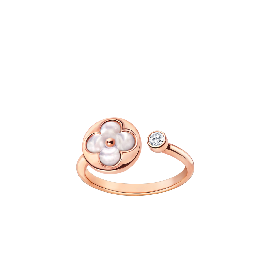 [Luxe]SUN 1 DIAMOND PINK MOP RING