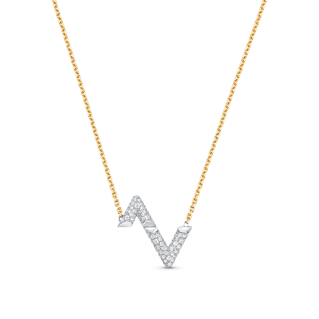 [Luxe]VOLT シルバー ダイヤモンド ペンダントネックレス