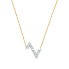 [Luxe]VOLT シルバー ダイヤモンド ペンダントネックレス