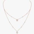 [LUXE]MY TWIN 2 ROW DIAMOND NECKLACE