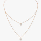 [LUXE]MY TWIN 2 ROW DIAMOND NECKLACE