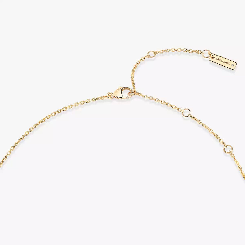 [LUXE]Lucky Eye Diamond Necklace in Rose Gold and Turquoise