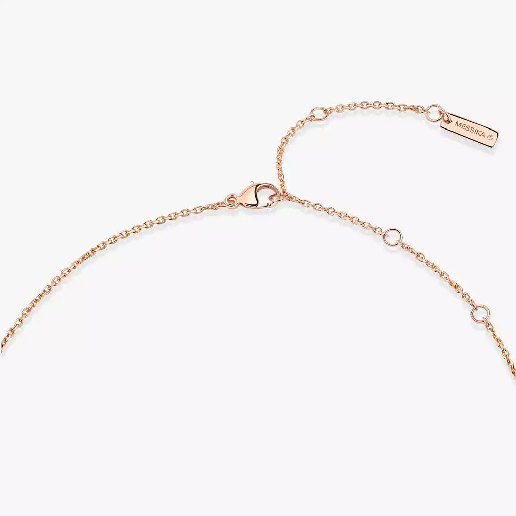 [LUXE]Lucky Eye Diamond Necklace in Rose Gold and Turquoise