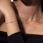 [LUXE]Diamond Necklace Move Uno