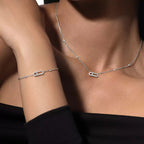 [LUXE]Diamond Necklace Move Uno