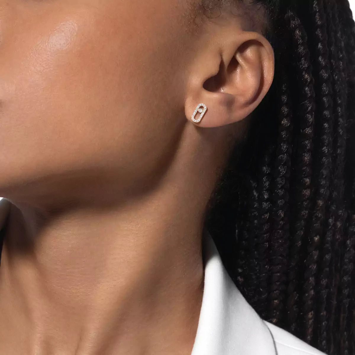 [LUXE]Move Uno Diamond Earrings