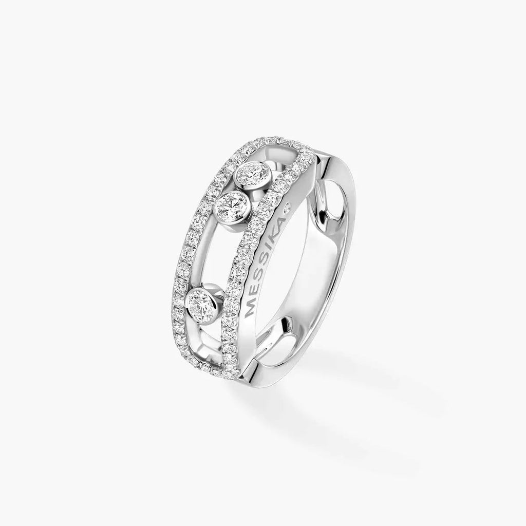 [LUXE] Move Gold Diamond Pave_ Ring