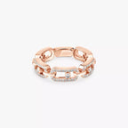 [LUXE]Move Link Pave_-Set Diamond Ring in Gold