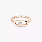 [LUXE]Move Uno Diamond Ring in Gold