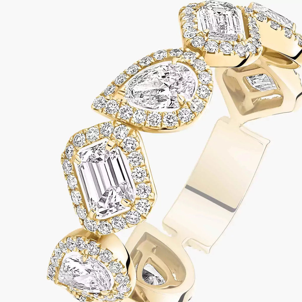 [LUXE]Diamond Wedding Ring My Twin